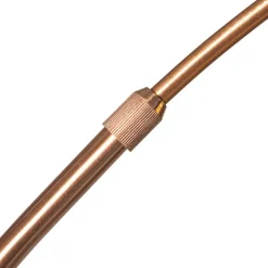 QAZQA booglampen arc-basic bruin e27