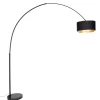 Booglampen-QAZQA booglampen shade-duo zwart e27