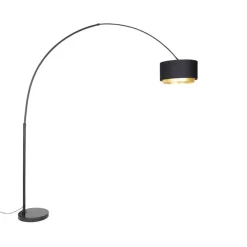 Booglampen-QAZQA booglampen shade-duo zwart e27