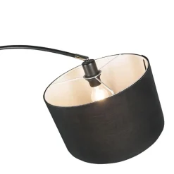 QAZQA booglampen vinossa zwart e27