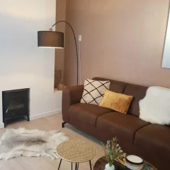 QAZQA booglampen vinossa zwart e27