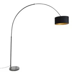 Booglampen-QAZQA booglampen xxl zwart e27