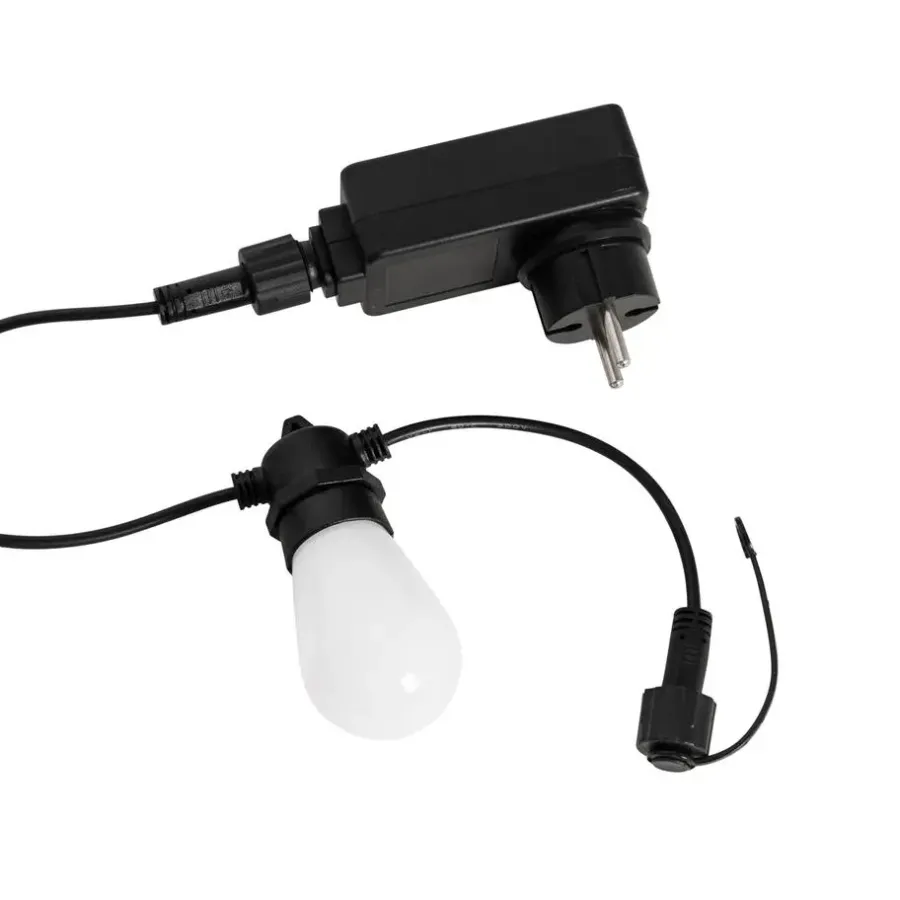 QAZQA buitenlampen chill zwart geïntegreerde led