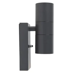 QAZQA buitenlampen met sensor duo grijs gu10