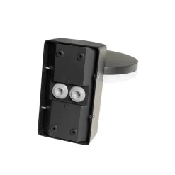 Wandlampen-QAZQA buitenlampen met sensor esmee zwart geïntegreerde led