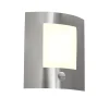 Buitenverlichting|Buitenlampen Met Sensor-QAZQA buitenlampen met sensor emmerald zilverkleurig e27