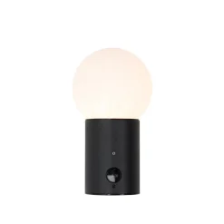 Buitenverlichting|Wandlampen-QAZQA buitenlampen met sensor huma zwart e27