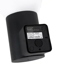 Buitenverlichting|Wandlampen-QAZQA buitenlampen met sensor huma zwart e27