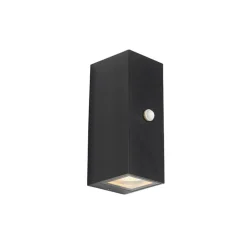 Buitenlampen Met Sensor|Wandlampen-QAZQA buitenlampen met sensor baleno zwart gu10