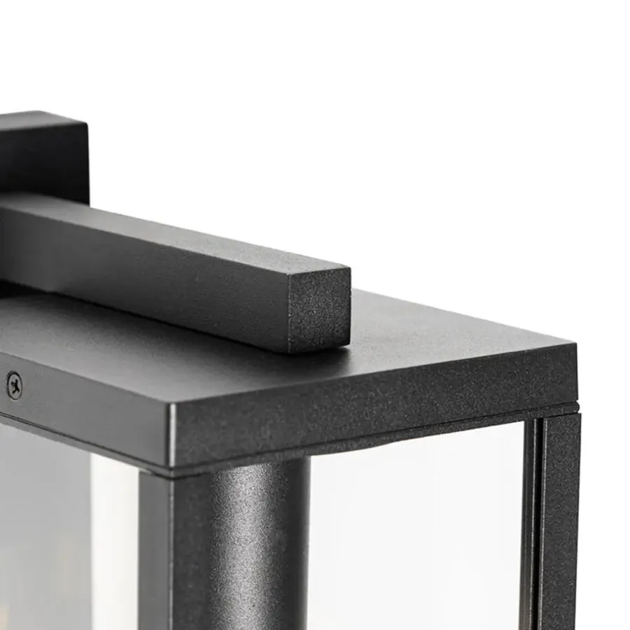 Wandlampen-QAZQA buitenlampen met sensor charlois zwart e27
