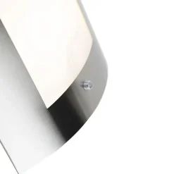 QAZQA buitenlampen met sensor emmerald zilverkleurig e27