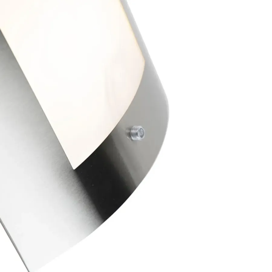 QAZQA buitenlampen met sensor emmerald zilverkleurig e27