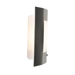 QAZQA buitenlampen met sensor emmerald zilverkleurig e27