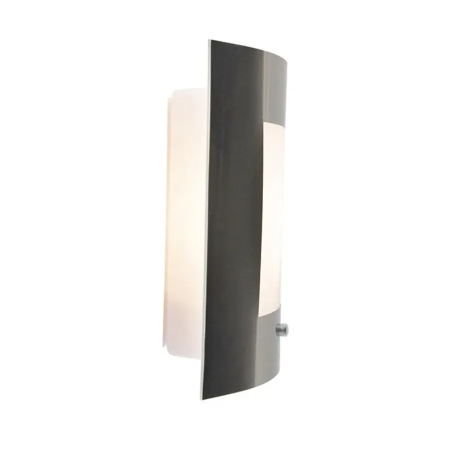 QAZQA buitenlampen met sensor emmerald zilverkleurig e27