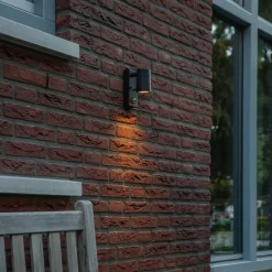 Buitenverlichting|Buitenlampen Met Sensor-QAZQA buitenlampen met sensor solo zwart gu10