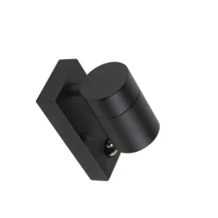Buitenverlichting|Buitenlampen Met Sensor-QAZQA buitenlampen met sensor solo zwart gu10
