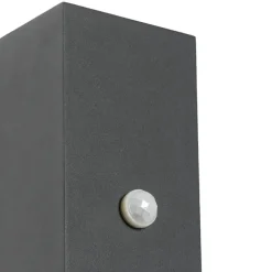 Buitenlampen Met Sensor|Wandlampen-QAZQA buitenlampen met sensor baleno grijs gu10