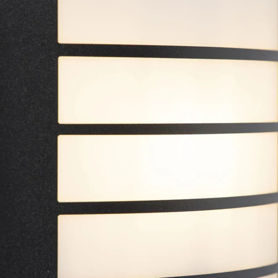 QAZQA buitenlampen met sensor miro zwart e27