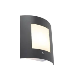 Buitenverlichting|Wandlampen-QAZQA buitenlampen met sensor emmerald grijs e27