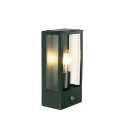QAZQA buitenlampen met sensor rotterdam groen e27