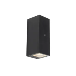 QAZQA buitenlampen met sensor baleno zwart gu10