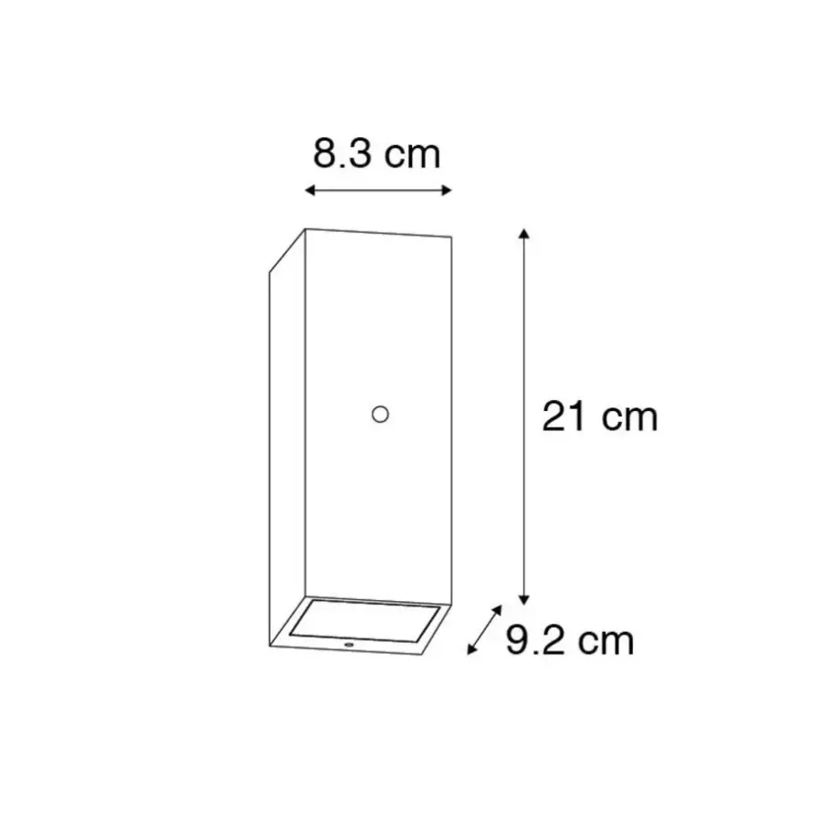 QAZQA buitenlampen met sensor baleno zwart gu10
