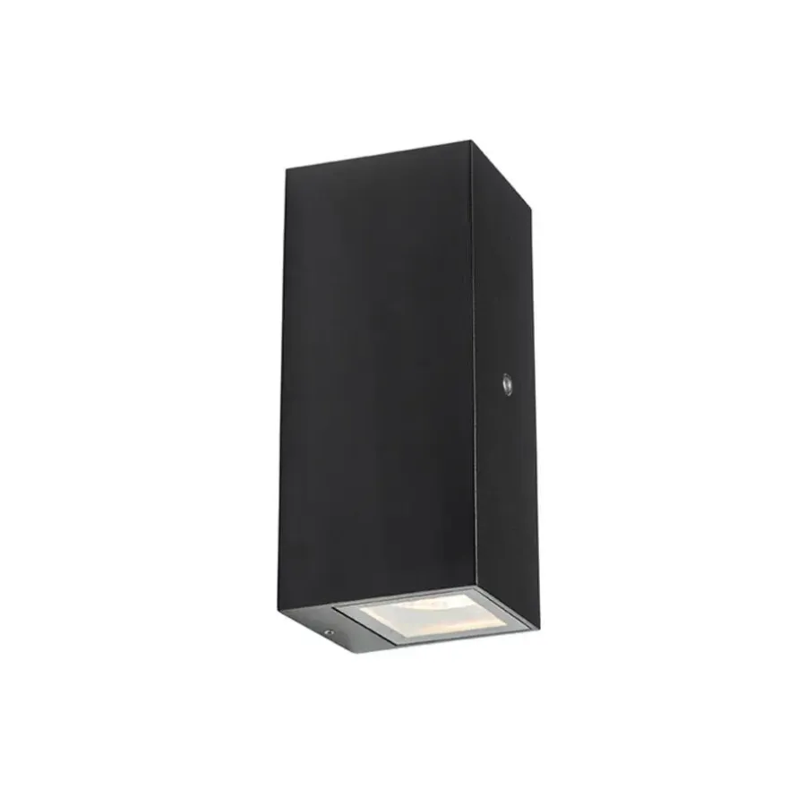 QAZQA buitenlampen met sensor baleno zwart gu10