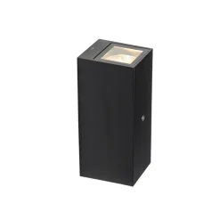 QAZQA buitenlampen met sensor baleno zwart gu10