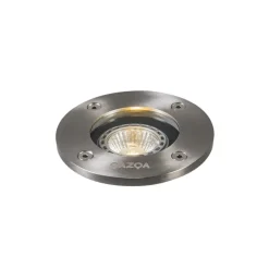 Grondspots-QAZQA grondspots basic zilverkleurig gu10