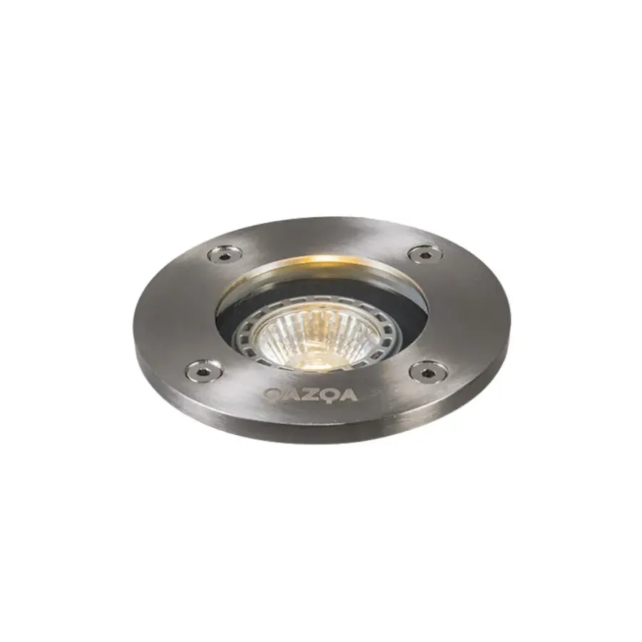 Grondspots-QAZQA grondspots basic zilverkleurig gu10