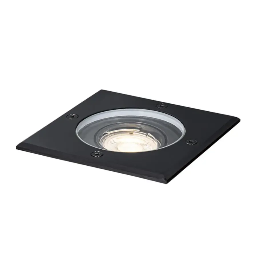 Buitenverlichting|Grondspots-QAZQA grondspots delux zwart gu10