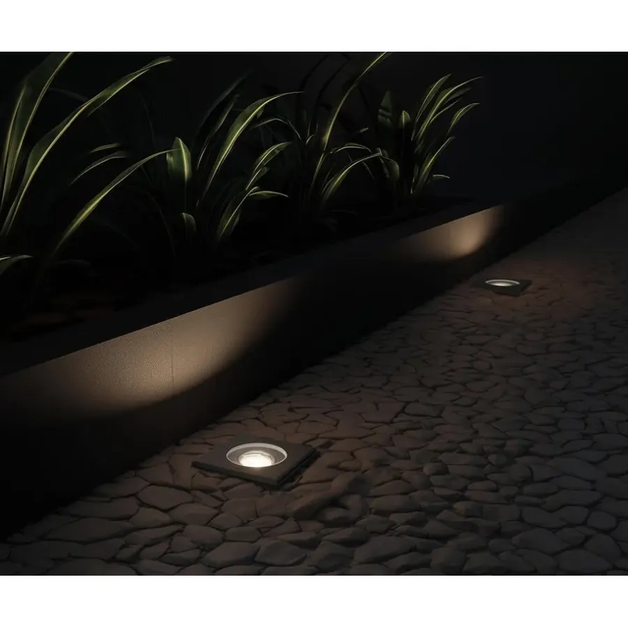 Buitenverlichting|Grondspots-QAZQA grondspots delux zwart gu10