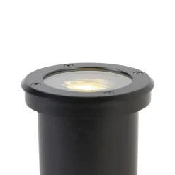 Buitenverlichting|Grondspots-QAZQA grondspots delux zwart gu10
