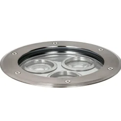 Buitenverlichting|Grondspots-QAZQA grondspots tribus zilverkleurig gu10