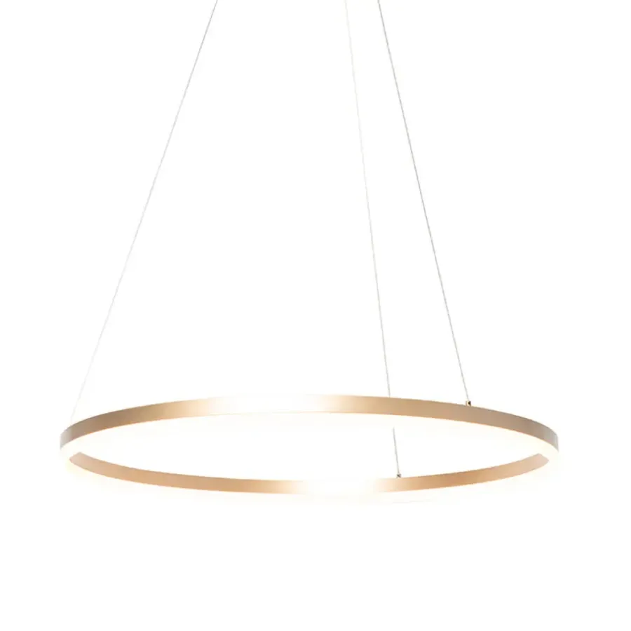 Hanglampen-QAZQA hanglampen anello goudkleurig geïntegreerde led