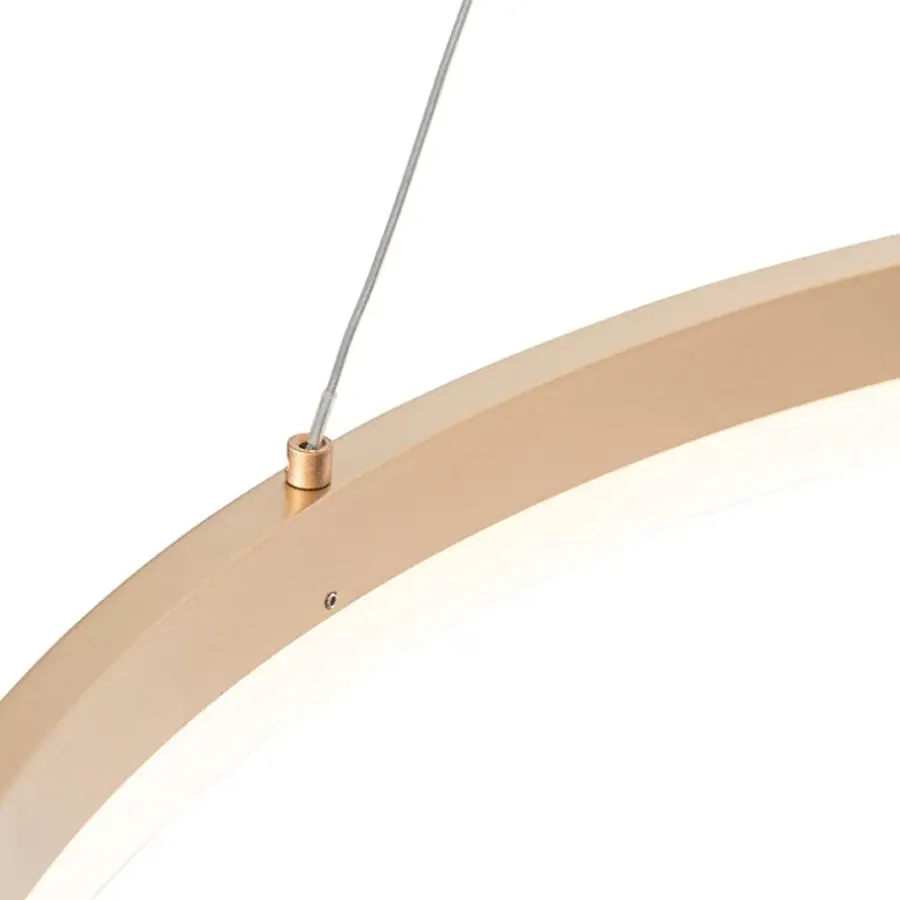 Hanglampen-QAZQA hanglampen anello goudkleurig geïntegreerde led