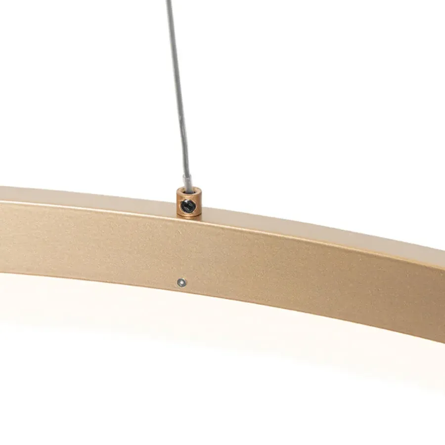 Hanglampen-QAZQA hanglampen anello goudkleurig geïntegreerde led