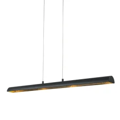 Hanglampen-QAZQA hanglampen balo zwart geïntegreerde led