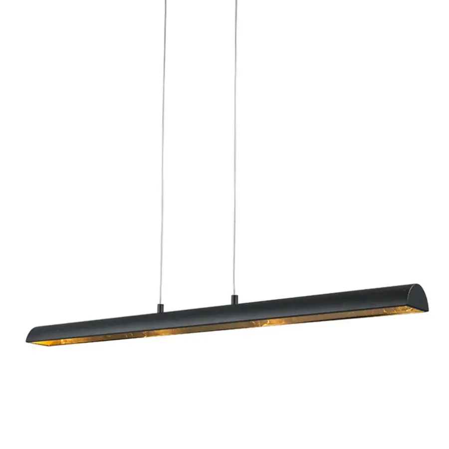 Hanglampen-QAZQA hanglampen balo zwart geïntegreerde led