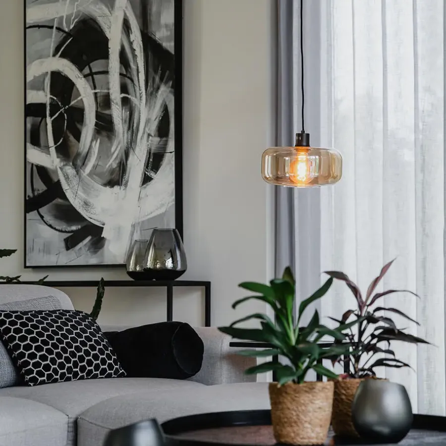 Hanglampen-QAZQA hanglampen bizle beige e27