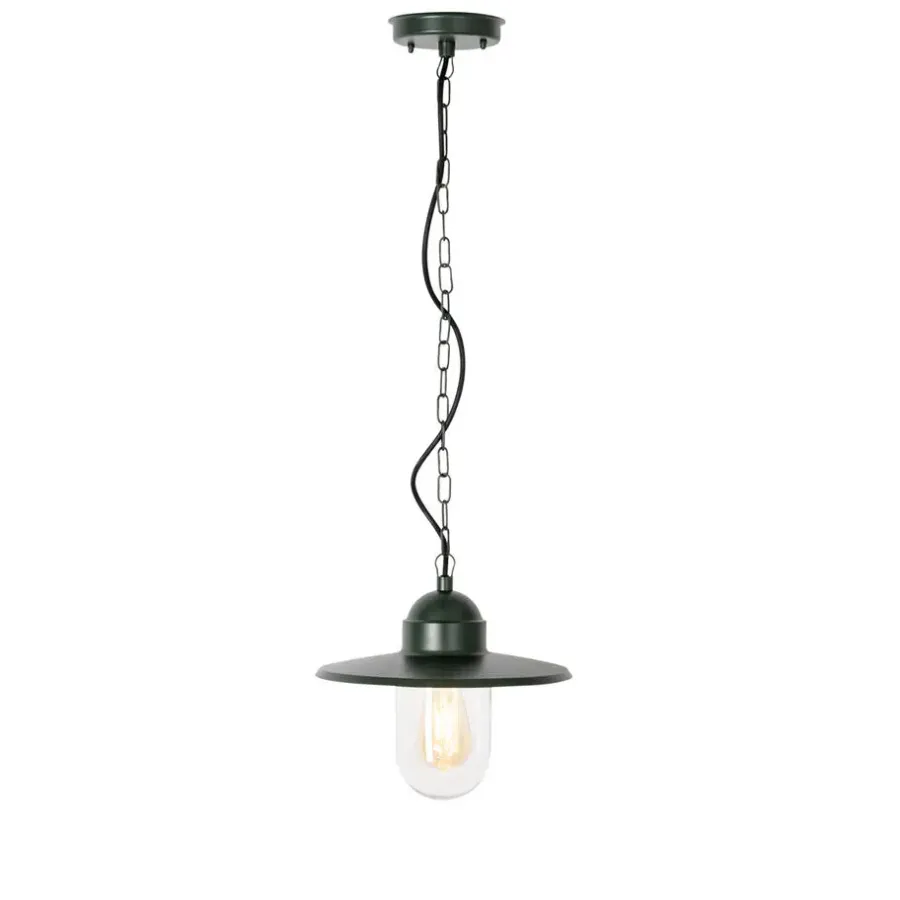 QAZQA hanglampen buiten kansas groen e27