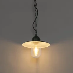 QAZQA hanglampen buiten kansas groen e27