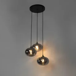 Hanglampen-QAZQA hanglampen busa zwart e27