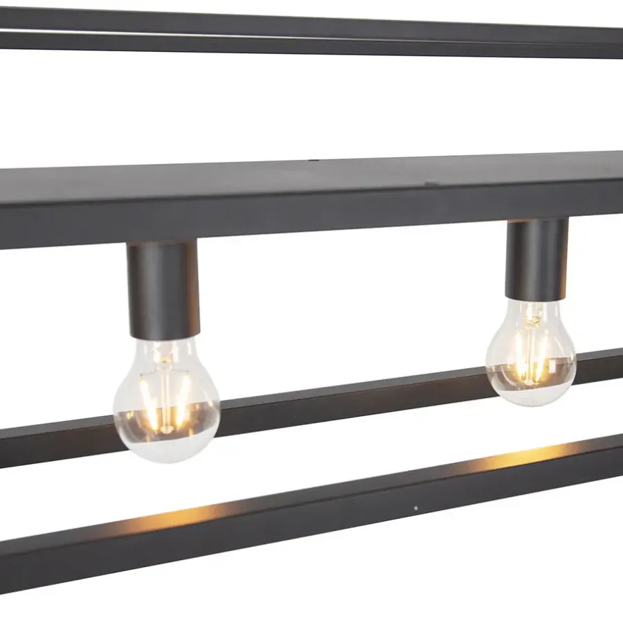 Hanglampen-QAZQA hanglampen cage rack zwart e27