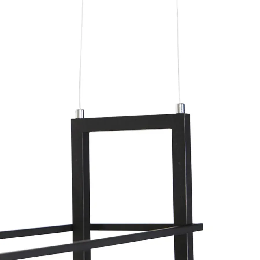 QAZQA hanglampen cage rack bruin e27