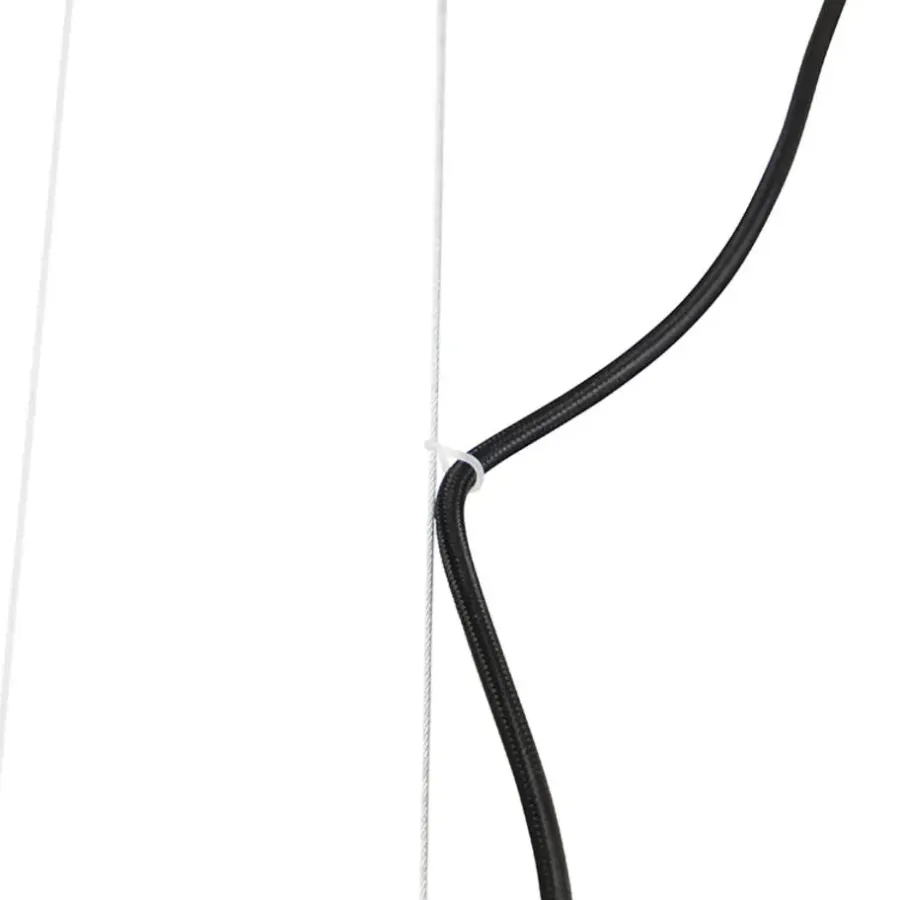 QAZQA hanglampen cage rack bruin e27