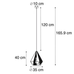 Hanglampen-QAZQA hanglampen carcass zwart e27
