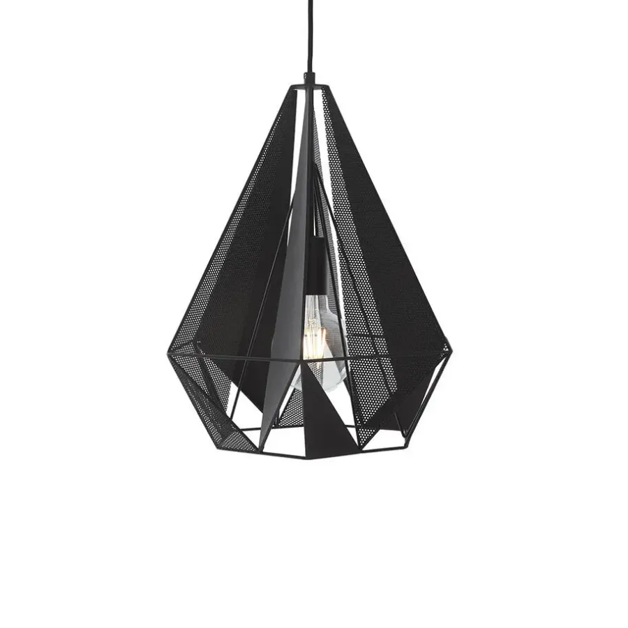 Hanglampen-QAZQA hanglampen carcass zwart e27