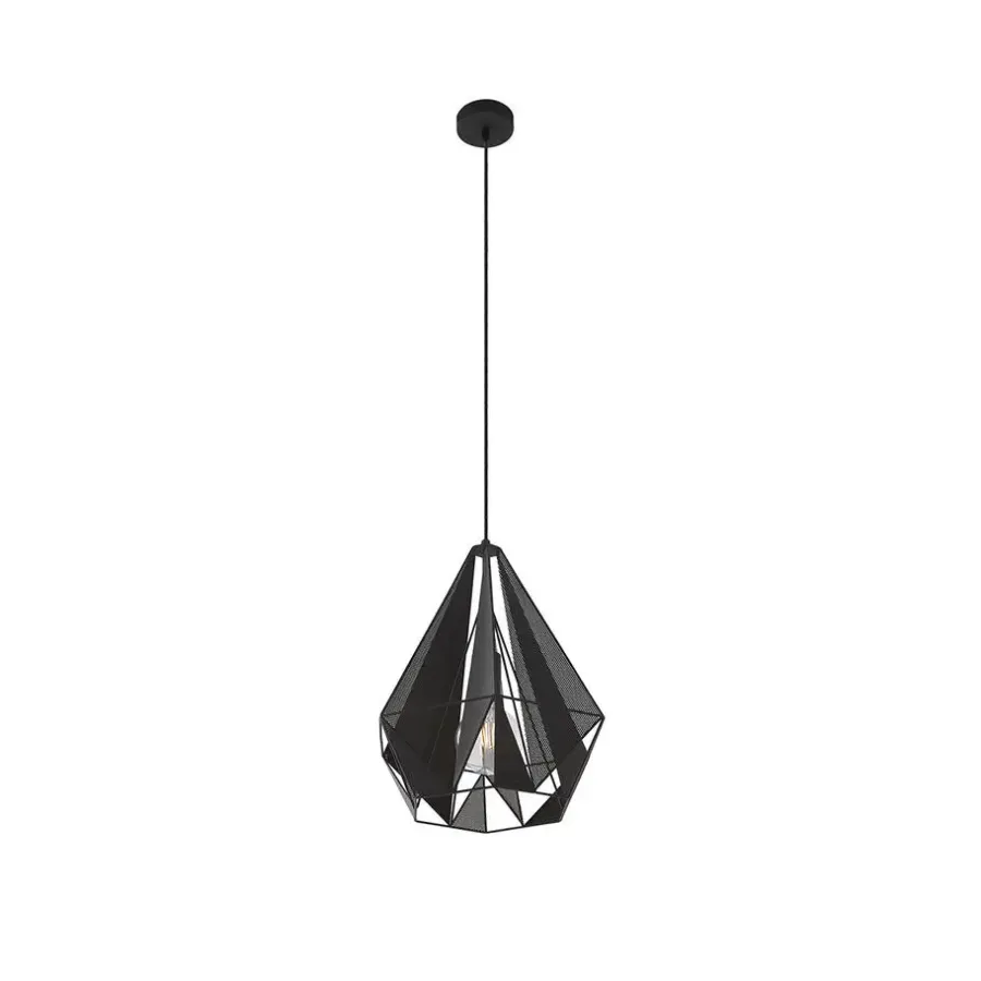 Hanglampen-QAZQA hanglampen carcass zwart e27