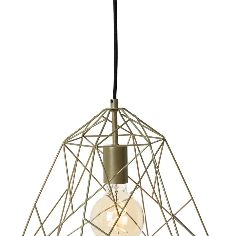 Hanglampen-QAZQA hanglampen framework goudkleurig e27